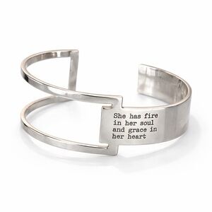 Stainless steel Geometric cuff bracelet